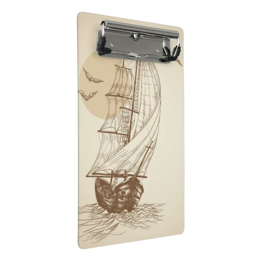 zeilboot mini klembord (Schuin)
