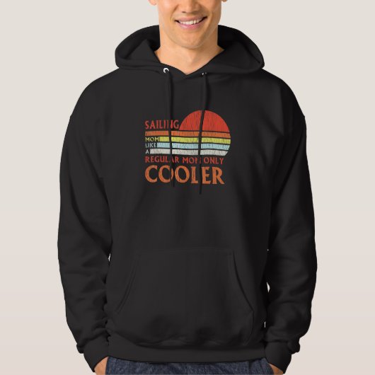 Zeilboot Moeder Kinder Matching zeilboot Capt Hoodie (Voorkant)