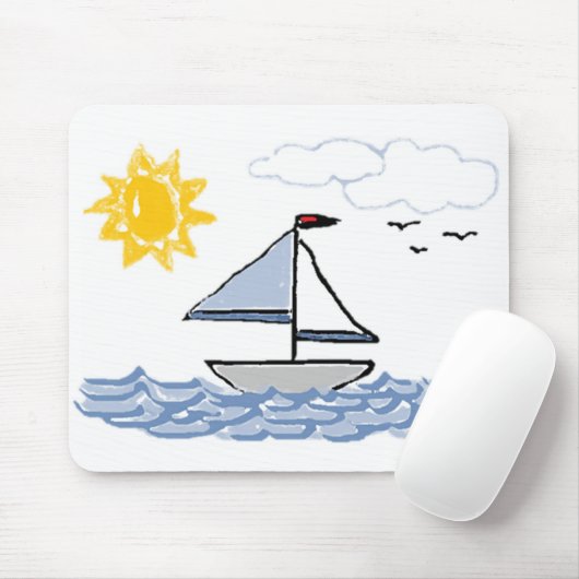 Zeilboot Muismat (Met muis)