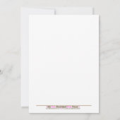 Zeilboot Nautical Baby shower 5x7 Kaart (Achterkant)