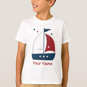 Zeilboot Nautical Sailor Custom T shirt