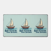  Zeilboot Nautisch Inspirerend Quote Bureaumat (Voorkant)