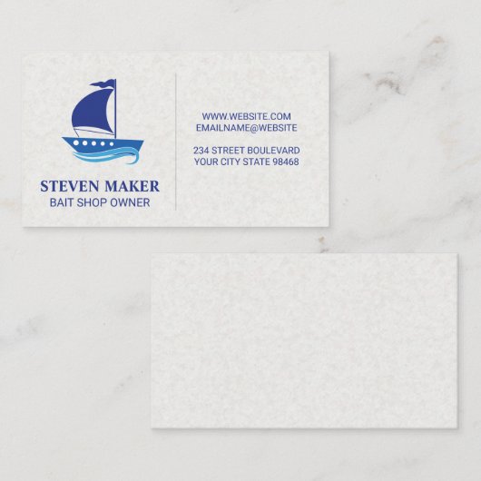 zeilboot | nautisch visitekaartje (Voorkant / Achterkant)