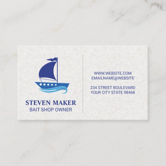 zeilboot | nautisch visitekaartje (Voorkant)