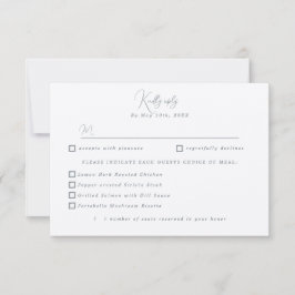 Zeilboot nautische RSVP maaltijd keuzes Kaartje