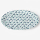 Zeilboot Nautische Schilderij Oceaan Papieren Bordje (Gekanteld)