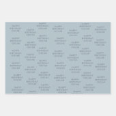 Zeilboot Nautische Verjaardag I Inpakpapier Vel (Voorkant 3)