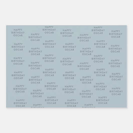 Zeilboot Nautische Verjaardag I Inpakpapier Vel (Voorkant 3)