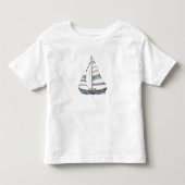 Zeilboot Nautische Verjaardag I Kinder Shirts (Voorkant)