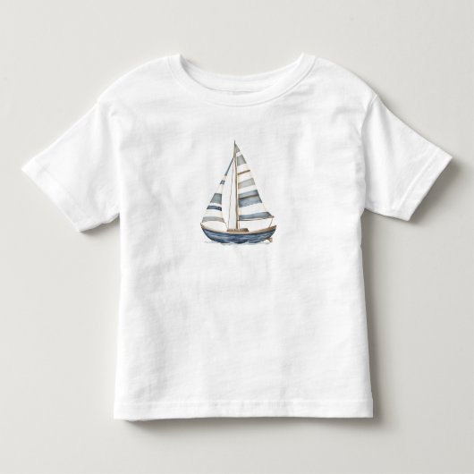 Zeilboot Nautische Verjaardag I Kinder Shirts (Voorkant)