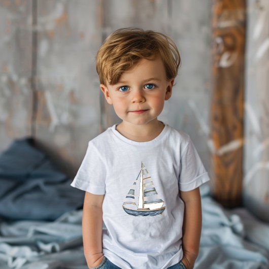 Zeilboot Nautische Verjaardag I Kinder Shirts