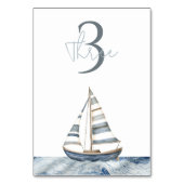 Zeilboot nautische verjaardag kaart (Voorkant)