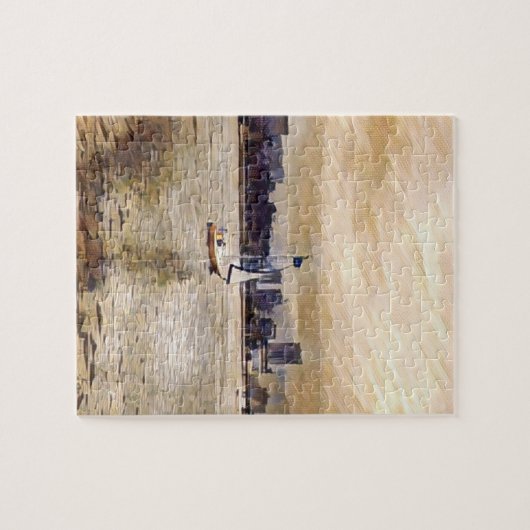 Zeilboot Navy Yard bronze blue Legpuzzel (Horizontaal)