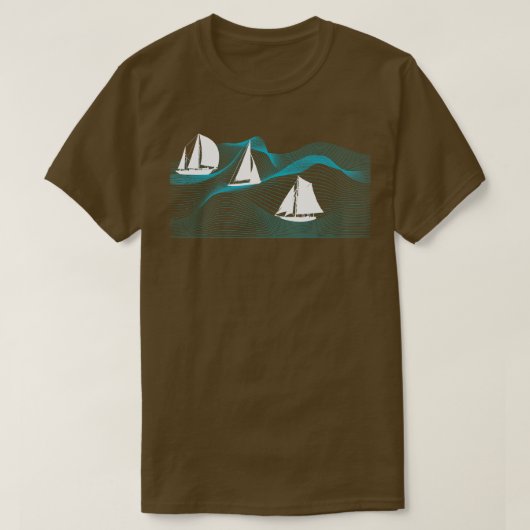 Zeilboot Ocean Hobby Sailing T-shirt (Design voorkant)