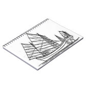 zeilboot oostAzië Notitieboek (Linkerzijde)