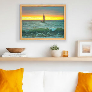 Zeilboot op Banderas Bay 0884 Art Print