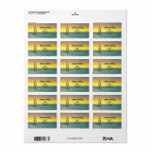 Zeilboot op Banderas Bay 0884 Etiket (Full Sheet)