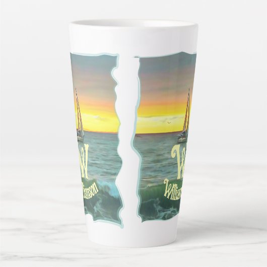 Zeilboot op Banderas Bay 0884 Latte Mok (Voorkant)