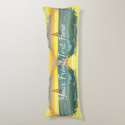 Zeilboot op Banderas Bay 0884 Lichaamskussen (Voorkant Verticaal)