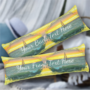 Zeilboot op Banderas Bay 0884 Lichaamskussen