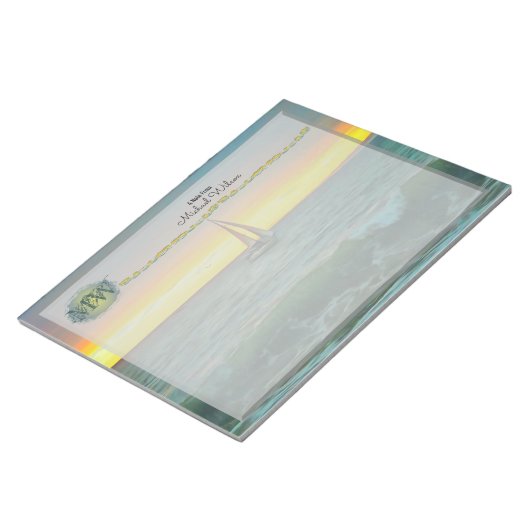 Zeilboot op Banderas Bay 0884 Notitieblok (Schuin)