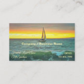 Zeilboot op Banderas Bay 0884 Visitekaartje (Voorkant)