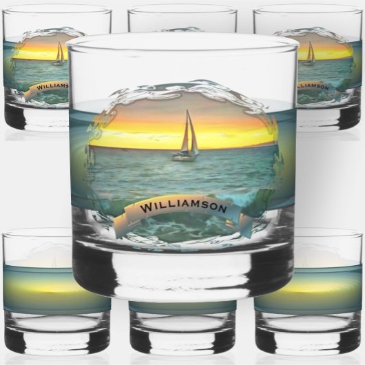Zeilboot op Banderas Bay 0884 Whisky Glas
