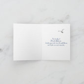 Zeilboot op Blauw Water voor Sympathie Dank U Kaart (Binnen)