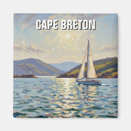 Zeilboot op Cape Breton Island Canada Magneet