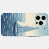 Zeilboot op de hoge zeeen Case-Mate iPhone case (Achterkant (horizontaal))