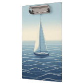 Zeilboot op de hoge zeeen klembord (Links)