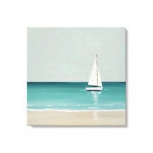 Zeilboot op de Open Zee Canvas Print