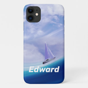 Zeilboot op een epic Wave Case-Mate iPhone Case