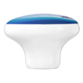 Zeilboot op een epic Wave Keramische Knop (Zijkant)