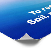 Zeilboot op een epic Wave Poster (Hoek)