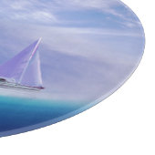 Zeilboot op een epic Wave Snijplank (Hoek)