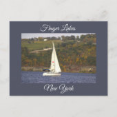 Zeilboot op een Lake Briefkaart (Voorkant)