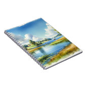 Zeilboot op een meer notitieboek (Rechterzijde)