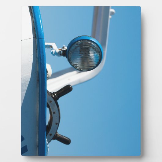 Zeilboot op het vliegwiel fotoplaat (Voorkant)