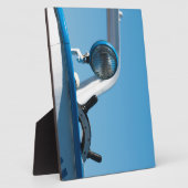 Zeilboot op het vliegwiel fotoplaat (Zijkant)