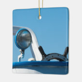 Zeilboot op het vliegwiel keramisch ornament (Links)