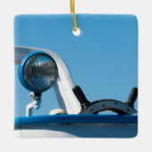 Zeilboot op het vliegwiel keramisch ornament (Voorkant)