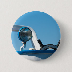 Zeilboot op het vliegwiel ronde button 5,7 cm