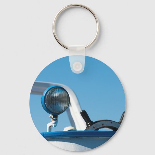 Zeilboot op het vliegwiel sleutelhanger (Voorkant)
