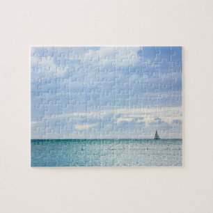 Zeilboot op het water legpuzzel