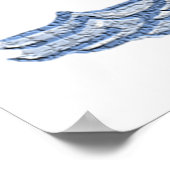 Zeilboot op het Water Textured Look Poster (Hoek)