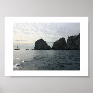 Zeilboot op het Zee Mexico Color Photography Poster