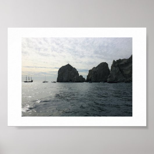 Zeilboot op het Zee Mexico Color Photography Poster (Voorkant)