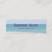 Zeilboot op het zee mini visitekaartje (Achterkant)