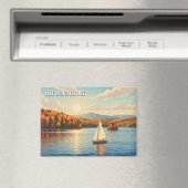 Zeilboot op Lake Winnipesaukee Travel Magneet (Insitu (Vaatwasser))